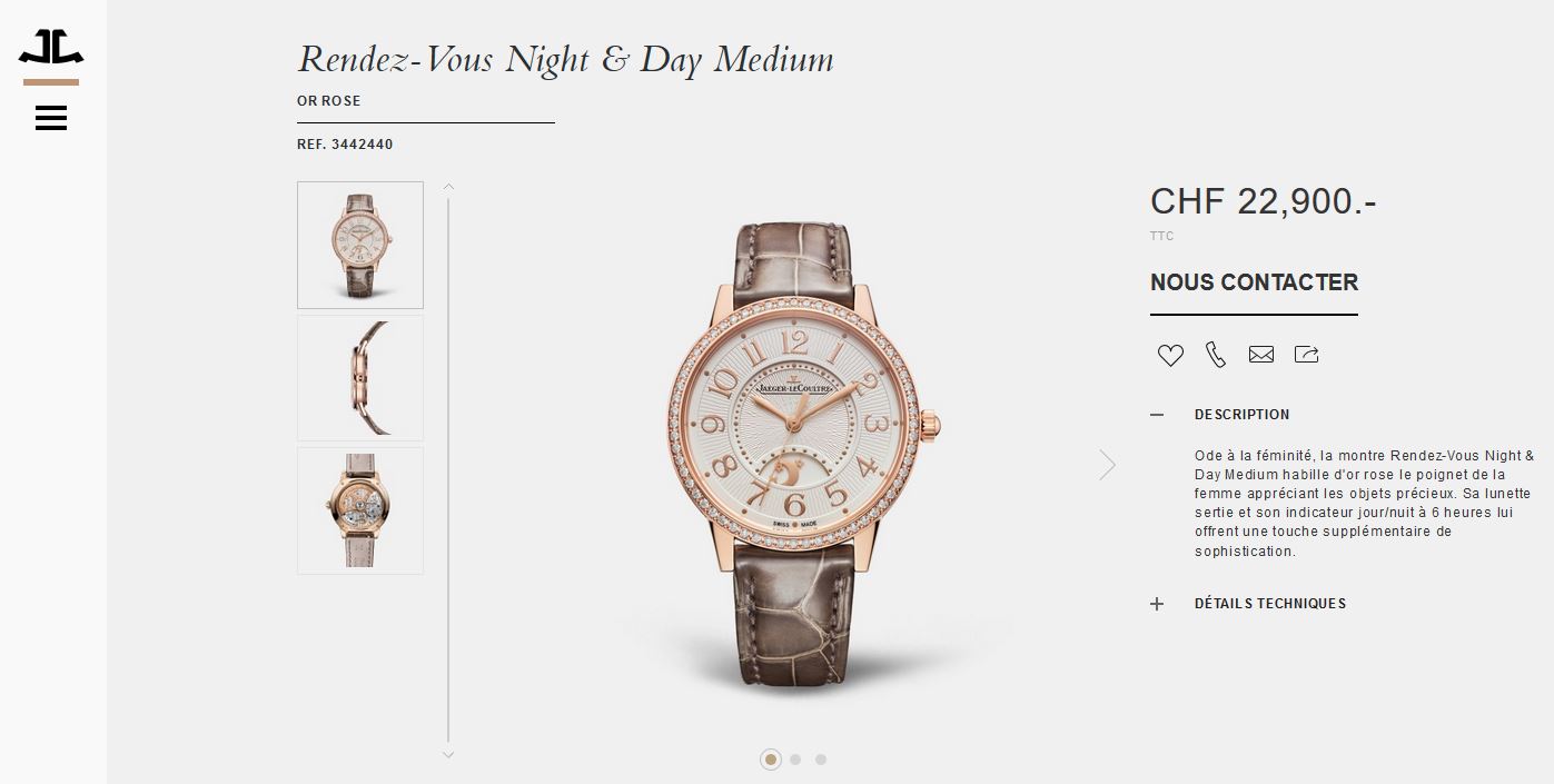 Horlogerie - Jaeger-LeCoultre - Site internet - Page produits - Rendez-Vous Night&Day Medium